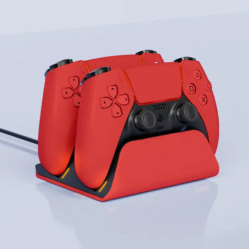 bibuks Dock de Carregamento Rápido para Controles PS5 – Estação Dual Wireless para PlayStation 5 – Acessórios de Carregamento