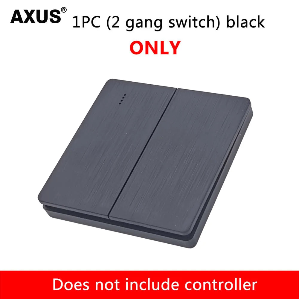 Painel de Parede RF 433MHz 1/2/3 Canais – Controle Remoto para Luz, Ventilador e LED, Compatível com RF433 Smart Switch