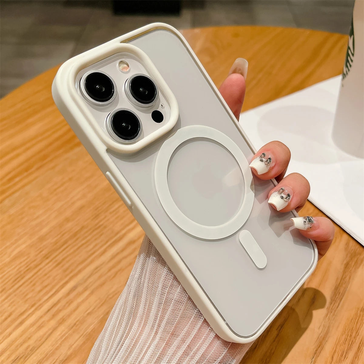 Capa Premium Antichoque Magsafe para iPhone 17 16 Plus 15 14 13 12 11 Pro Max XR 17Air – Bumper Magnético Transparente