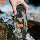 Caixa de Som Bluetooth T&G 365 Transparente – Show de Luzes LED, Graves Potentes e Rádio FM (Lançamento)