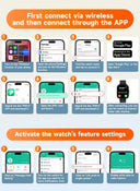 Smartwatch Y13 Tela Grande 1.83" – Faz Chamadas, Monitora Saúde e Notificações (Android e iOS)
