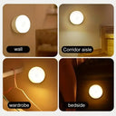 1pc Motion Sensor Night Light – Luminária LED Sem Fio para Quarto, Escada, Armário e Decoração de Ambiente