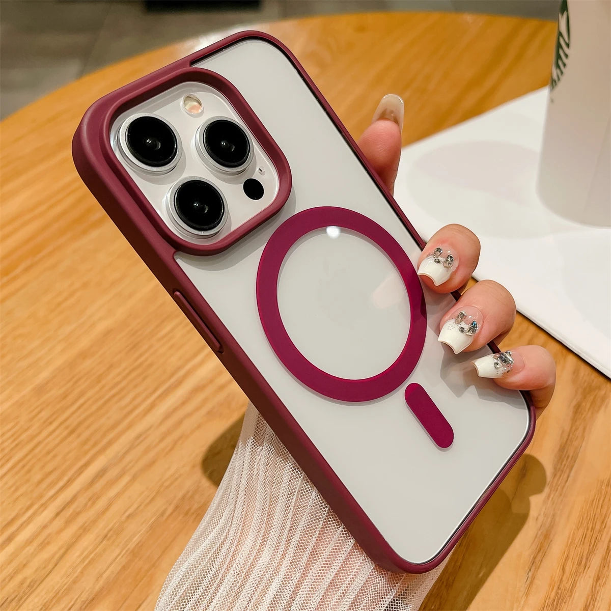 Capa Premium Antichoque Magsafe para iPhone 17 16 Plus 15 14 13 12 11 Pro Max XR 17Air – Bumper Magnético Transparente