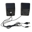 Kit Par Caixas de Som Mini para PC e Notebook – Áudio Estéreo 2.0 Compacto e Potente (Conexão USB + P2)