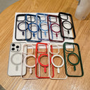 Capa Premium Antichoque Magsafe para iPhone 17 16 Plus 15 14 13 12 11 Pro Max XR 17Air – Bumper Magnético Transparente