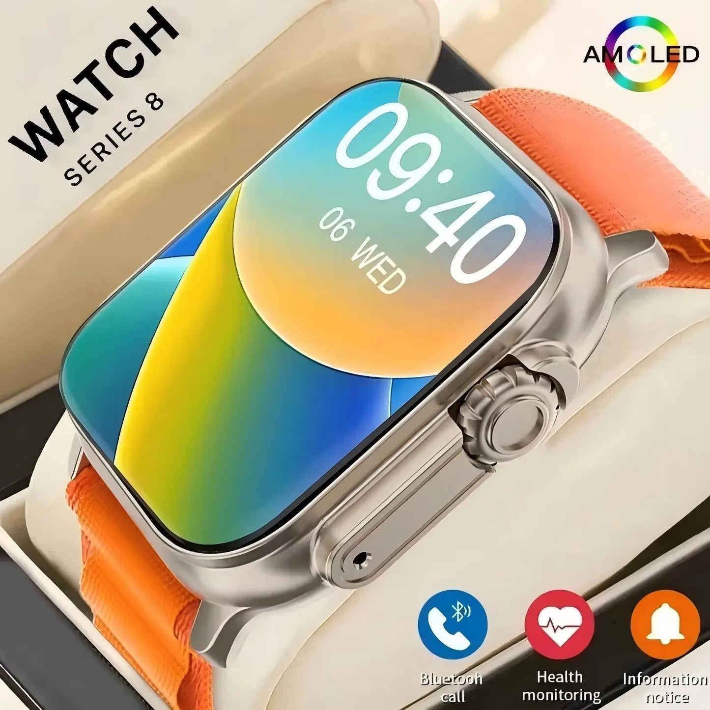 T900 Ultra 2 Smartwatch 49mm – Bluetooth Call, NFC, Música, Jogos, Carregamento Sem Fio, Compatível com Android e iOS