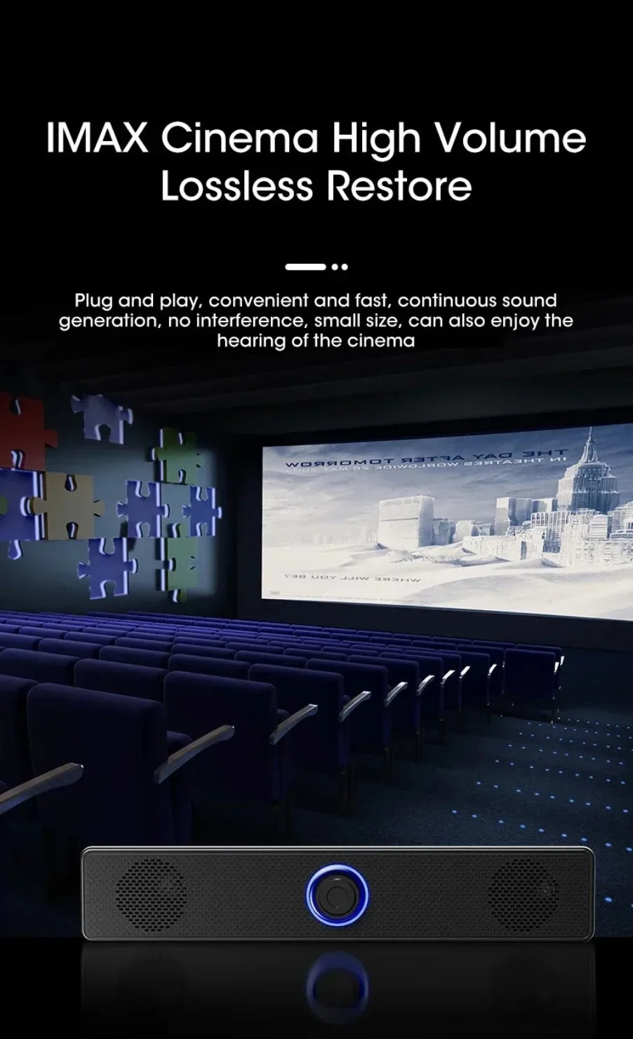 Soundbar Gamer Compacta para PC e TV – Bluetooth + Conexão Cabiada (Som Estéreo Surround 3D)