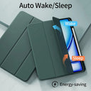 Capa Protetora para iPad Air 11” / 10,9” (M3/M2 2025/2024, 5ª/4ª Geração) com Suporte para Apple Pencil – Trifold Stand e Função Sleep/Wake