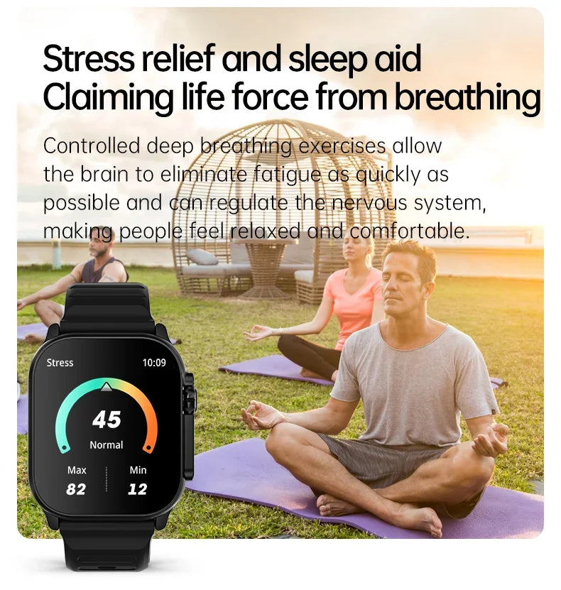 Smartwatch T900 Ultra 2 Big Screen 49mm – Faz Chamadas, NFC, Jogo Integrado e Tela Infinita 2.09" (Lançamento 2025)