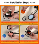 Luminária Smart Sunset Lamp RGB – Controle via App e Remoto (Efeito Pôr do Sol para Fotos, Vídeos e Decor)