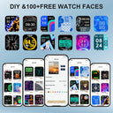 Smartwatch H9 Series Tela 2.01" – Carregamento por Indução, Chamadas e Menu Fluido (Lançamento)