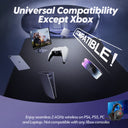 Headset Gamer NUBWO G06 Wireless 2.4GHz + Bluetooth – 50mm, Microfone, Até 100h de Bateria, PS5, PS4, PC, Mobile, Switch