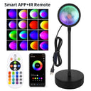 Luminária Smart Sunset Lamp RGB – Controle via App e Remoto (Efeito Pôr do Sol para Fotos, Vídeos e Decor)