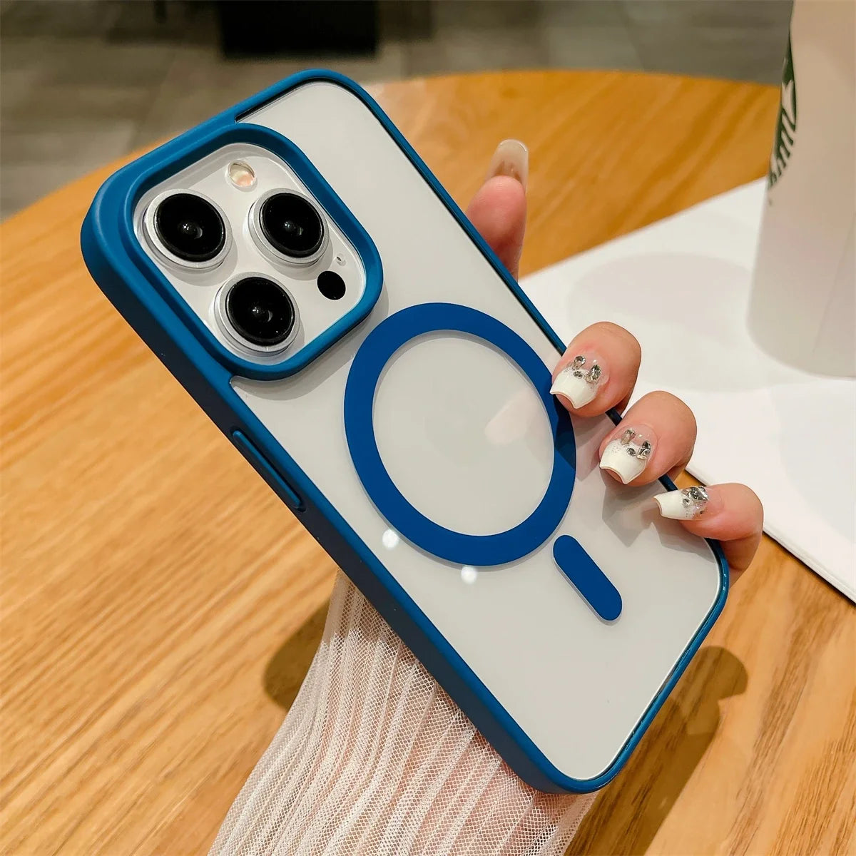 Capa Premium Antichoque Magsafe para iPhone 17 16 Plus 15 14 13 12 11 Pro Max XR 17Air – Bumper Magnético Transparente