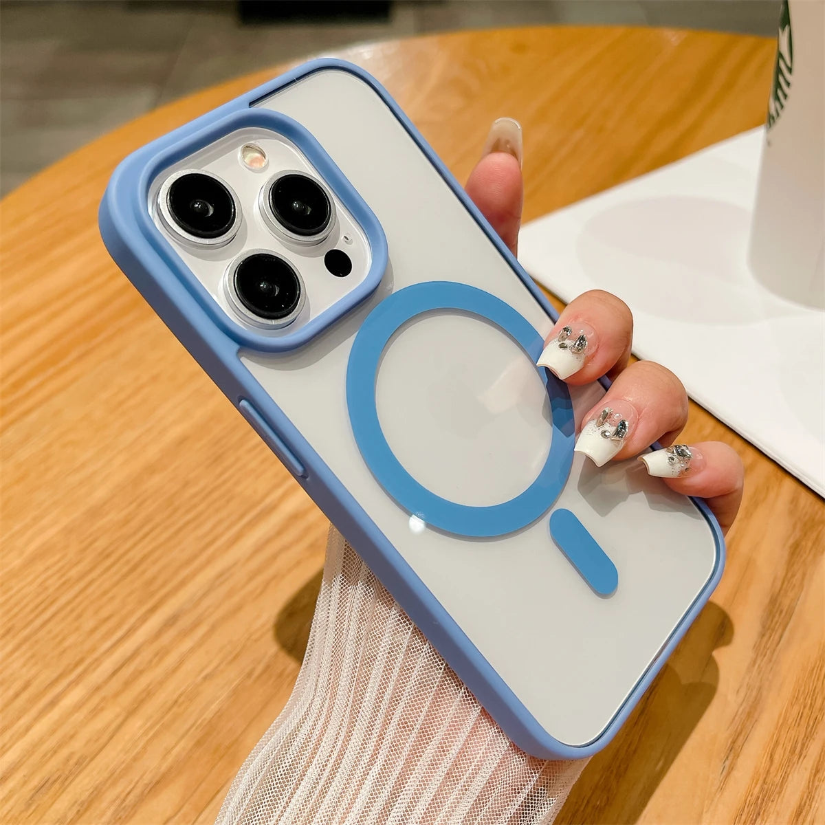 Capa Premium Antichoque Magsafe para iPhone 17 16 Plus 15 14 13 12 11 Pro Max XR 17Air – Bumper Magnético Transparente