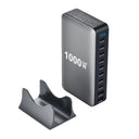 1000W Carregador GaN Desktop 10-Portas – 140W PD para MacBook, 100W para Smartphone e Tablet, Hub Multiportas USB