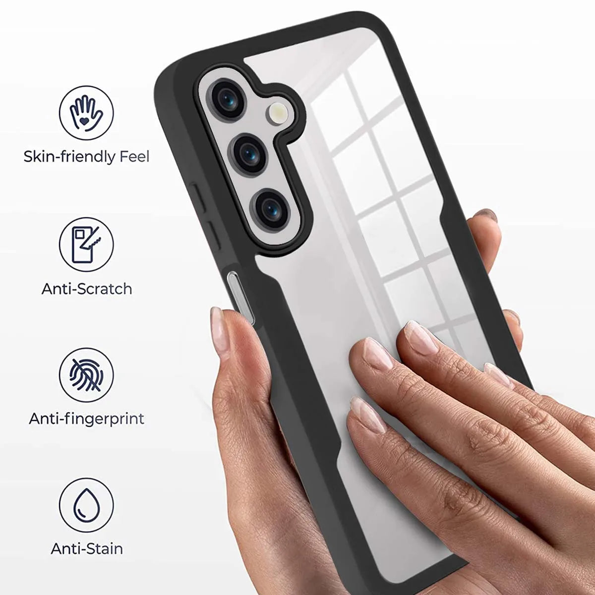 Capa 360° Antichoque e Antiqueda Transparente para Samsung Galaxy A16 A15 A14 A13 A06 A05S A04S – Full Coverage