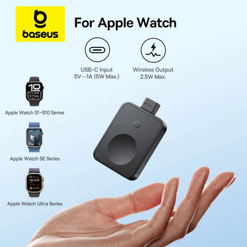 Baseus MagPro Carregador Magnético Sem Fio para Apple Watch Series S1-S10, SE e Ultra