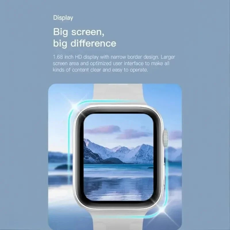 Smartwatch i8 Series Tela 1.73" – Faz Chamadas, Monitora Saúde e Notificações (Android e iPhone)