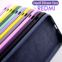 Capa Silicone Líquido Premium para Xiaomi Redmi Note 5 6 7 8 9 10 Pro – Case Fosca Antichoque Antiderrapante