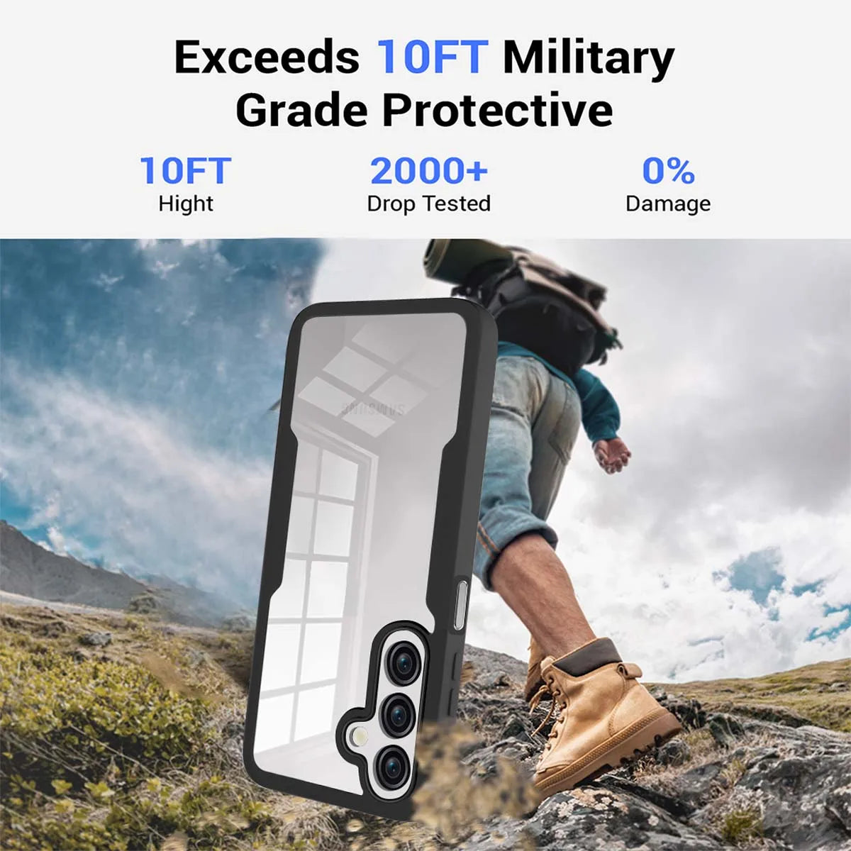 Capa 360° Antichoque e Antiqueda Transparente para Samsung Galaxy A16 A15 A14 A13 A06 A05S A04S – Full Coverage