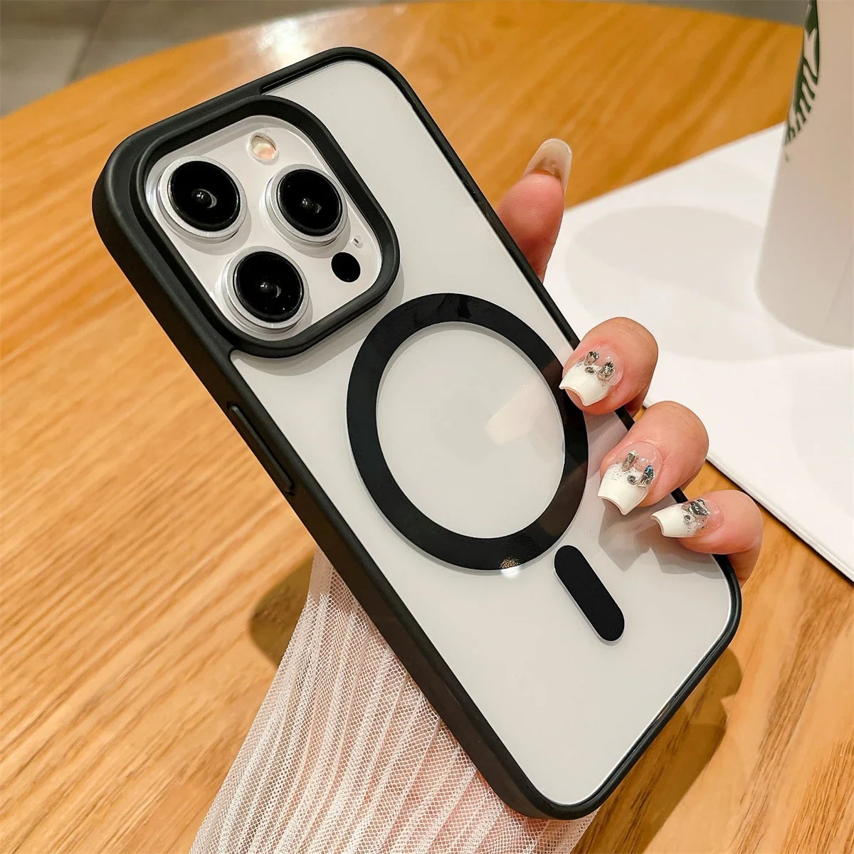 Capa Premium Antichoque Magsafe para iPhone 17 16 Plus 15 14 13 12 11 Pro Max XR 17Air – Bumper Magnético Transparente