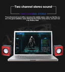 Kit Par Caixas de Som Mini para PC e Notebook – Áudio Estéreo 2.0 Compacto e Potente (Conexão USB + P2)