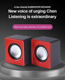 Kit Par Caixas de Som Mini para PC e Notebook – Áudio Estéreo 2.0 Compacto e Potente (Conexão USB + P2)