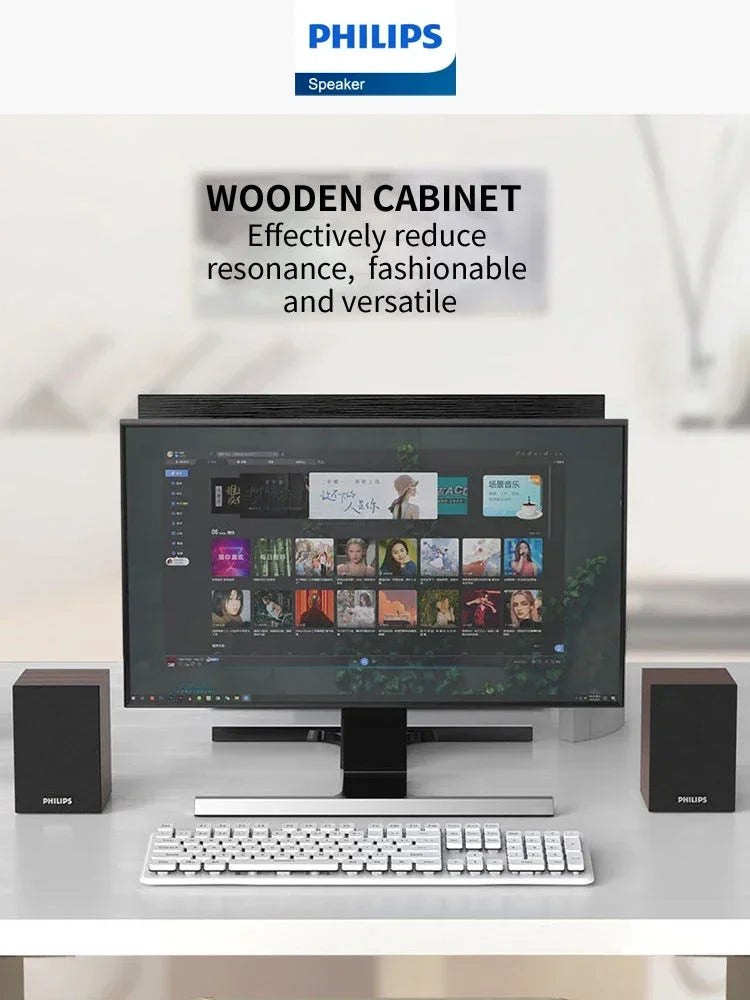 Philips SPA20 Caixa de Som Bluetooth 360° Surround para PC e MacBook