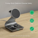 Bonola Estação de Carregamento Magnética 3 em 1 Wireless para Samsung S24/S25 Ultra – Galaxy Watch 7/6/5 e Galaxy Buds