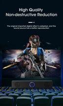 Soundbar Gamer Compacta para PC e TV – Bluetooth + Conexão Cabiada (Som Estéreo Surround 3D)