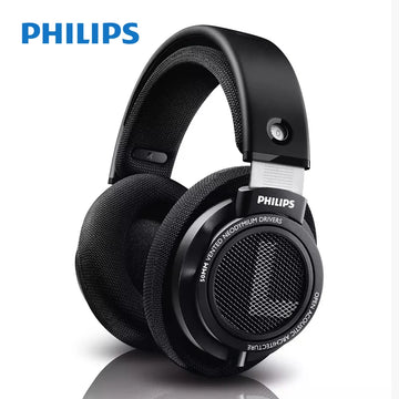 Headphone Philips SHP9500 Hi-Fi Estéreo Profissional – Drivers 50mm, Aberto, Som Natural, PC, Estúdio e Games