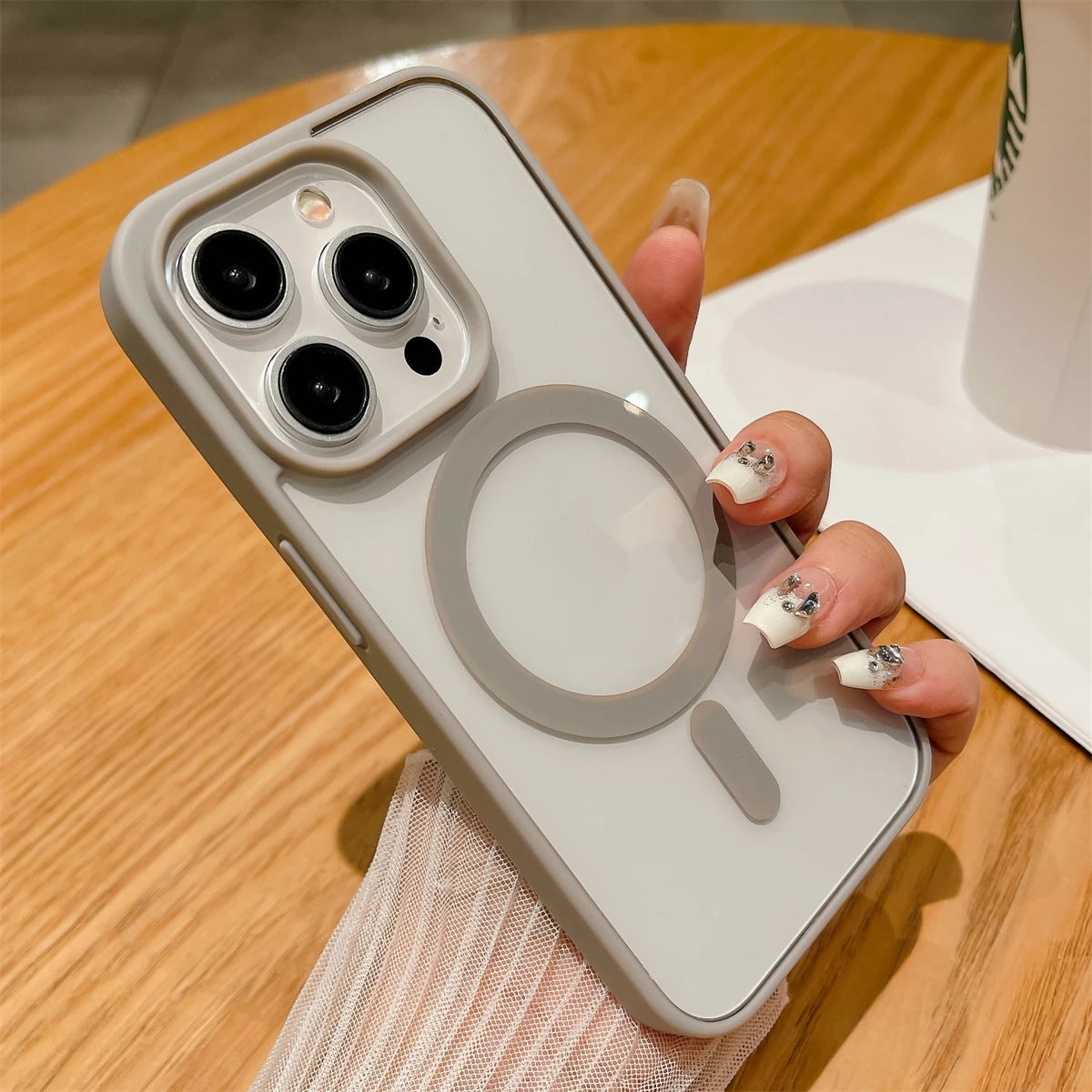 Capa Premium Antichoque Magsafe para iPhone 17 16 Plus 15 14 13 12 11 Pro Max XR 17Air – Bumper Magnético Transparente