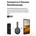 Headphone Bluetooth Baseus 5.3 Over-Ear Dobrável – Driver 40mm Hi-Fi, Áudio Espacial, Até 70h de Bateria, Wireless + Cabo